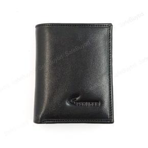 Black 100% Leather Wallet for Men Monybag Card Holders and Coin Pocket