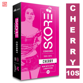 SKORE Chery 1500+ Dots Condoms - 10Pcs(India)