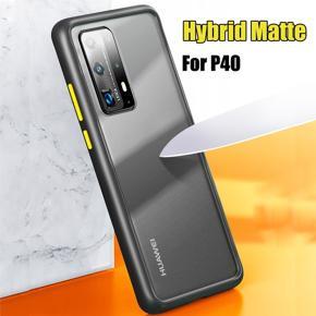 Huawei P40 Translucent Matte Cover (Shockproof And Anti-Drop Protection) Smoky Frosted Case