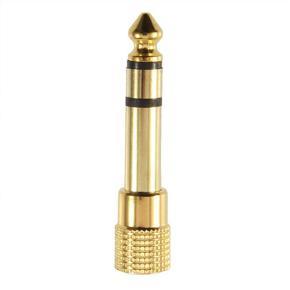 LALA 1/8 3.5mm Female to 1/4" 6.5mm male Stereo Headphone Microphone Plug"