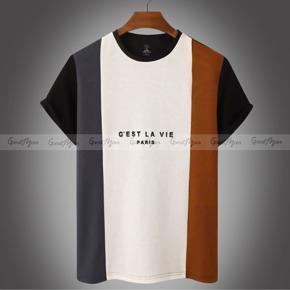 Premium Quality Dark Ash Color Cotton Short Sleeve T-Shirt for Men.