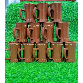 12-Pices-good quality plastic premium Tea Coffee-cup/mug-set
