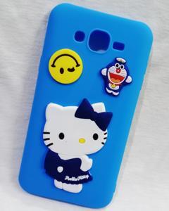 Samsung Galaxy J7 / Galaxy J7 Nxt - Hello Kitty  3D Rubber Made Cute Cartoon Lovely Unique Design Soft Ladies Cover