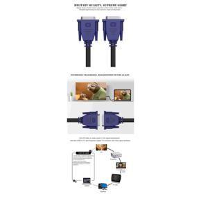 Computer Graphics VGA Cable, Monitor Original Quality Cable Male to Male 1.5 Meter VGA Cable for PC, Monitor , Projector , Display ,LED Monitor, LCD Monitor, Displays , Projector, Laptop