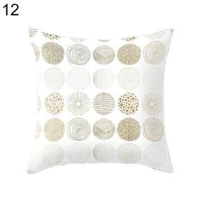 Golden Tone Pattern Series Printing Pillow Case Throw Cushion Cover Home Decor