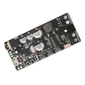 DIY Bluetooth Receiver Module, Bluetooth Power Amplifier Board AB/D Selectable PCB with 3.5mm Headphone Plug for Music Player
