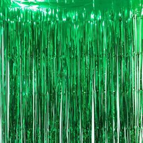 Foil Curtain for Decoration - Green