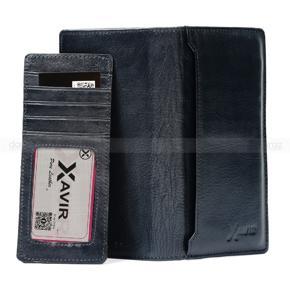 XAVIR Authentic Lather Wallet XW-09 Blue