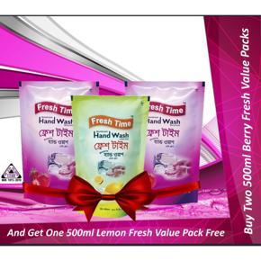 FRESH TIME DISINFECTANT HAND WASH BUY 2 & GET 1 FREE OFFER