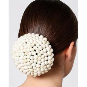 Artificial flower hair khopa White color for girls and women -1 pcs.