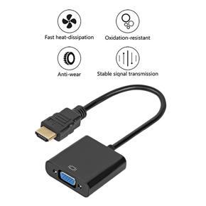 video converter-1 x VGA to HDMI-compatible converter
1 x Audio cable
1 x Power cable-Black