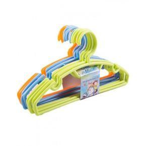 BABY HANGERS FOR CLOTHING IN A PACK OF 6 HANGERS IN MULTICOLOR