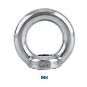 Ring nuts 1 pcs M6-M16 DIN582 Stainless steel SS304 nut fixing element for cable ropes