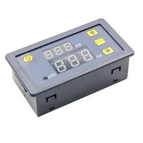 DC 24V Ti-me Relay Module Programmable Digital Ti-me Cycle Delay Switch Module Automotive Relay Switch 1500W ON-OFF Control 0-999 Second Min Hour LED Display