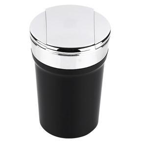 LED Blue Light Windproof Enclosed Home Ashtrays, Car Cup Holder Ashtray, Automatically Extinguished with Lid Designed