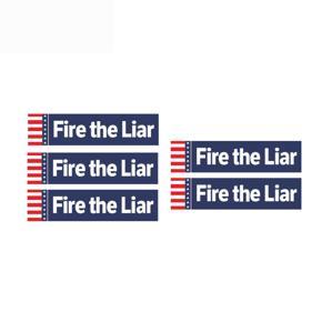 Bumper Sticker Decal Car Body Sticker Anti-Trump -“Fire the Liar” Bumper Sticker for President 2020 Decal United States Presidential Election, 5pcs