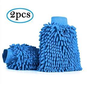 2 Pcs Set Super Mitt Microfiber Car Wash Washing Cleaning Gloves