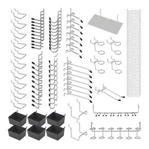 Pegboard Hooks 140PCS,with Pegboard Bins,Pegboard Wall Hooks,Tool Organizer Kit for Kitchen Craft Room Accessories