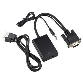 VGA TO HDMI with audio conversion cable VGA revolution HDMI cable - black