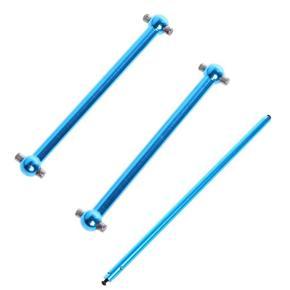 1pcs Central Driving Shaft Metal & 2 Pcs Universal Drive Joint For WL Toys A959 A969 A979 K929 RC 1:18 Model Car, , Aluminum Alloy, Blue