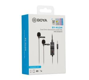 Boya BY-M1DM Dual Lavalier Microphone Omnidirectional Mic