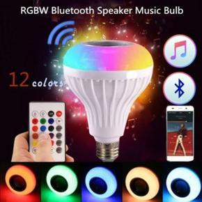 【Special Offer】E27 Lamp Smart LED Light Bulb Bluetooth RGB Colour Music Speaker with Remote Original