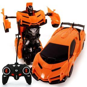 RC Car Transformation Robots Vehicle Model Robots Toys Remote Control Vehicle One-Key Deformation Car Kids Toys Gifts For Boys
