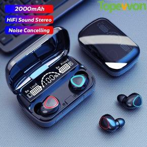 M10 TWS Wireless Earphones Touch Control 5.1 Headset Waterproof 9D Hifi Quality Earbuds 2000mAh Stereo Sports Headphones With Microphone