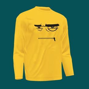 Mouth Chain Yellow long Sleeve T-Shirt