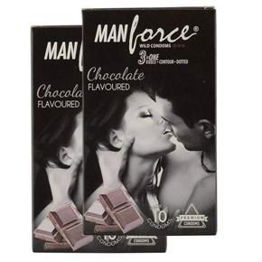 Manforce Chocolate Stamina Flavoured Condoms - 10pcs Pack