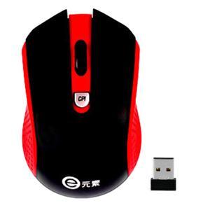 E Element Wireless Game Gaming Mouse USB Receiver Three CPI Adjustable DS-2456 - black red