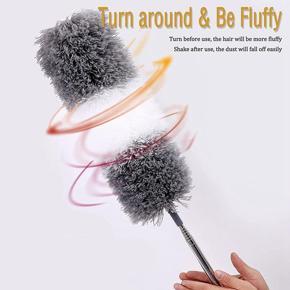 radiator cleaner brush-1 * Microfiber duster 1 * chenille duster 1 * crevice brush and duster head 1 * mini duster 1 * telescopic rod-gray