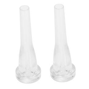 2 Pcs ABS Trumpet Mouthpiece Meg Size Bach Beginner Musical Trumpet Accessories Parts or Finger Exerciser, 3C & 7C