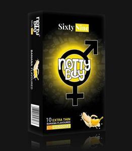 NottyBoy SixtyNine Banana Flavored Condom - 10pcs Pack
