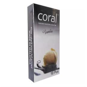 Lubricated Silicone Smooth Coral Chocolate Condom -10 Pcs