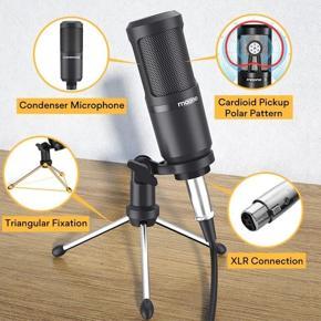 Maono AU-PM360TR Podcast Microphone With Adjustable Tripod