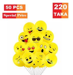 Emoji balloon (12Inch) 50 pecs happy birthday/Party
