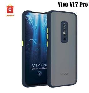 Vivo V17 Pro Translucent Matte Cover (Shockproof And Anti-Drop Protection) Smoky Frosted Case