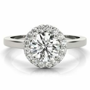 Classic Halo Engagement Ring (Adjustable)