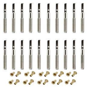 20 Pcs Lyre Harp Tuning Pin Nails with 20 Pcs Rivets Set for Lyre Harp Small Harp Musical Stringed Instrument