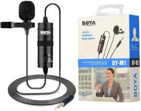 Clip Microphone- BOYA BY-M1 For PC, DSLR And Smartphone