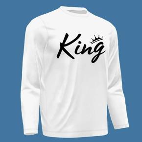 King Full Sleeve T-Shirt for Men - Black