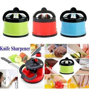 Knife Sharpener with Smart Suction Pad Base