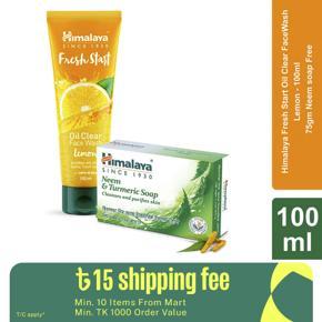 Buy Himalaya Men Intense Oil Clear Lemon Face Wash -100ml get 75 gm Neem Soap Free