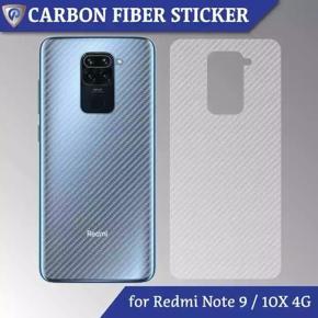 For Xiaomi Redmi note 9 3D Carbon fiber sticker back Screen protector back poly