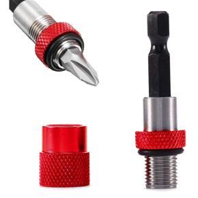 XHHDQES 2X 1/4 Hex Shank Electric Drill Magnetic Screwdriver Bit Holder Tool Magnetism Limit Adjustable Extension Rod