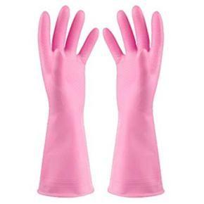 New Waterproof Rubber Washing Gloves Pair for Household Work, Washing Clothes and Outdoor Work, Kitchen Gloves