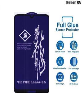 Honor 8A Rinbo Tempered Glass Screen Protector (Better than 6D/9D/11D) - Black