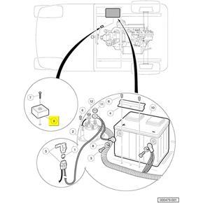 club car precedent-1 x Voltage Regulator-White