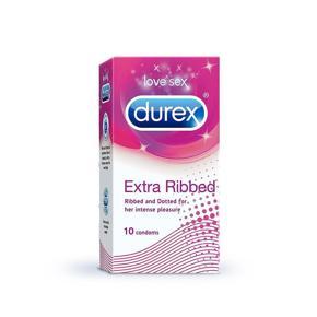 Durex Extra Ribbed 10 Condoms INDIAN